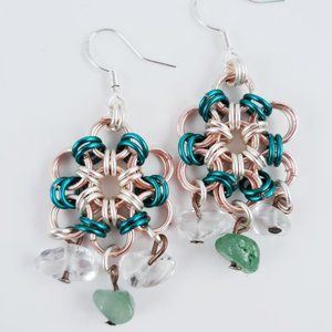 Bud in Cherry Blossom Gemstone Earrings